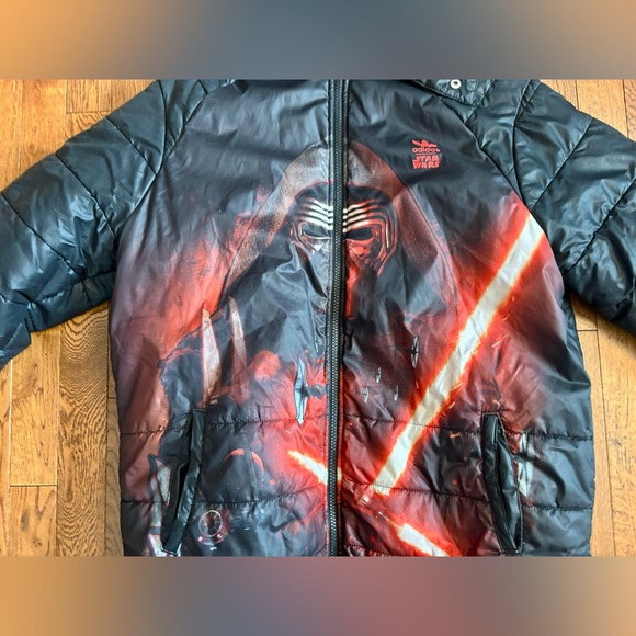 Boys Adidas Star Wars Puffer Jacket - Picture 2 of 5